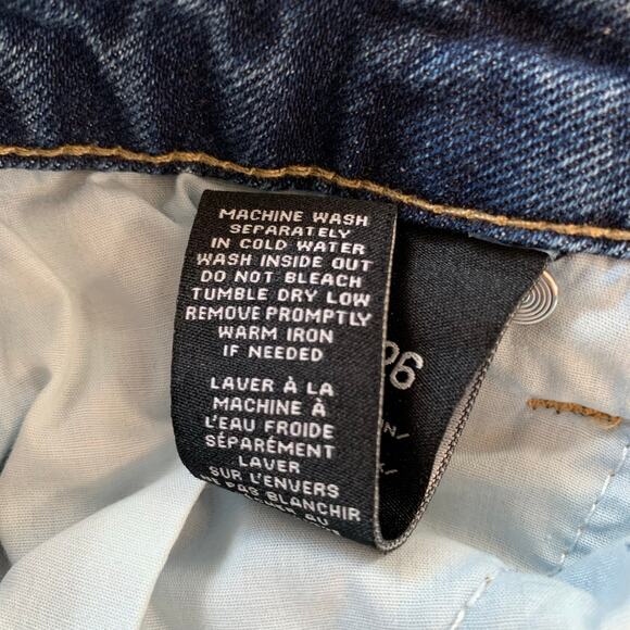 BCBGeneration High Rise Wide Leg Jeans Distressed Frayed Hem Women's 3 26 - Picture 11 of 11